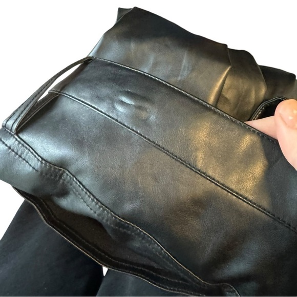 New! Madewell The Perfect Vintage Straight Jean: Faux Leather Edition - Picture 9 of 9